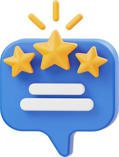 Customer Review 3D Icon